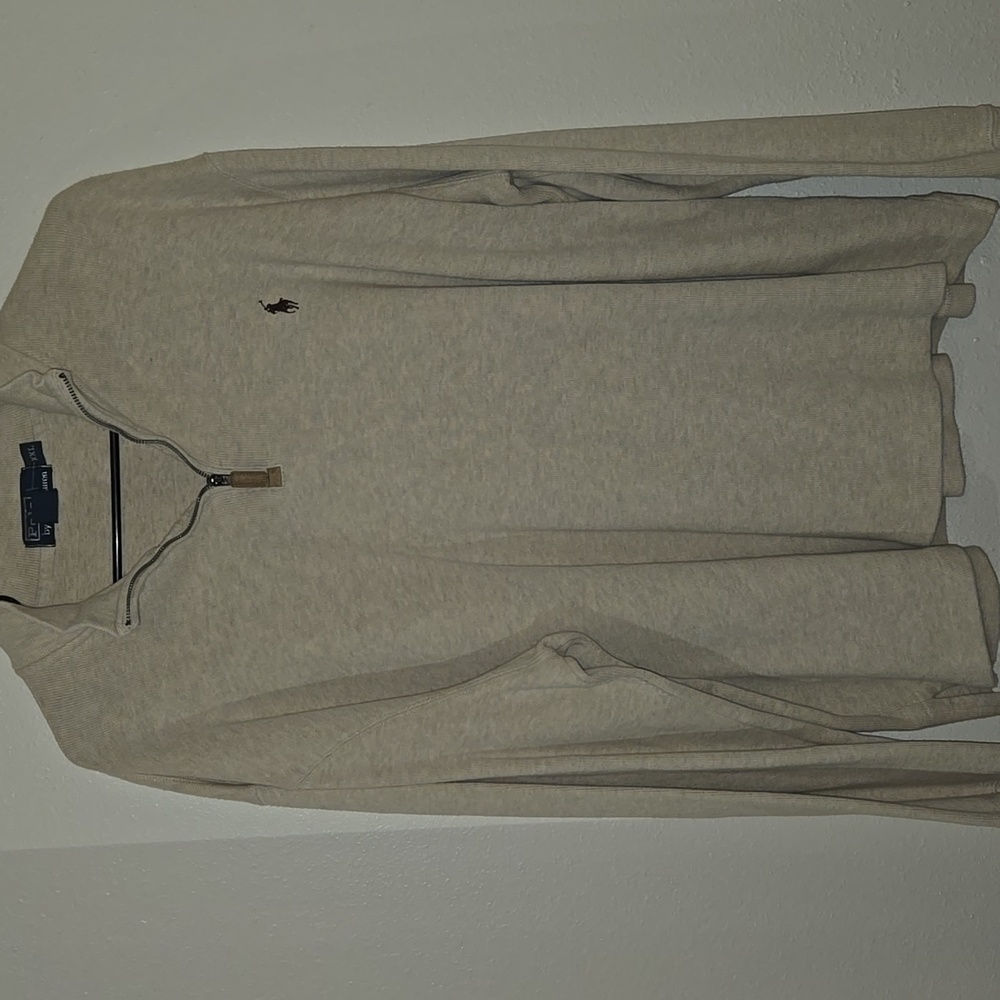Polo by Ralph Lauren Cream Zip Up Sweater